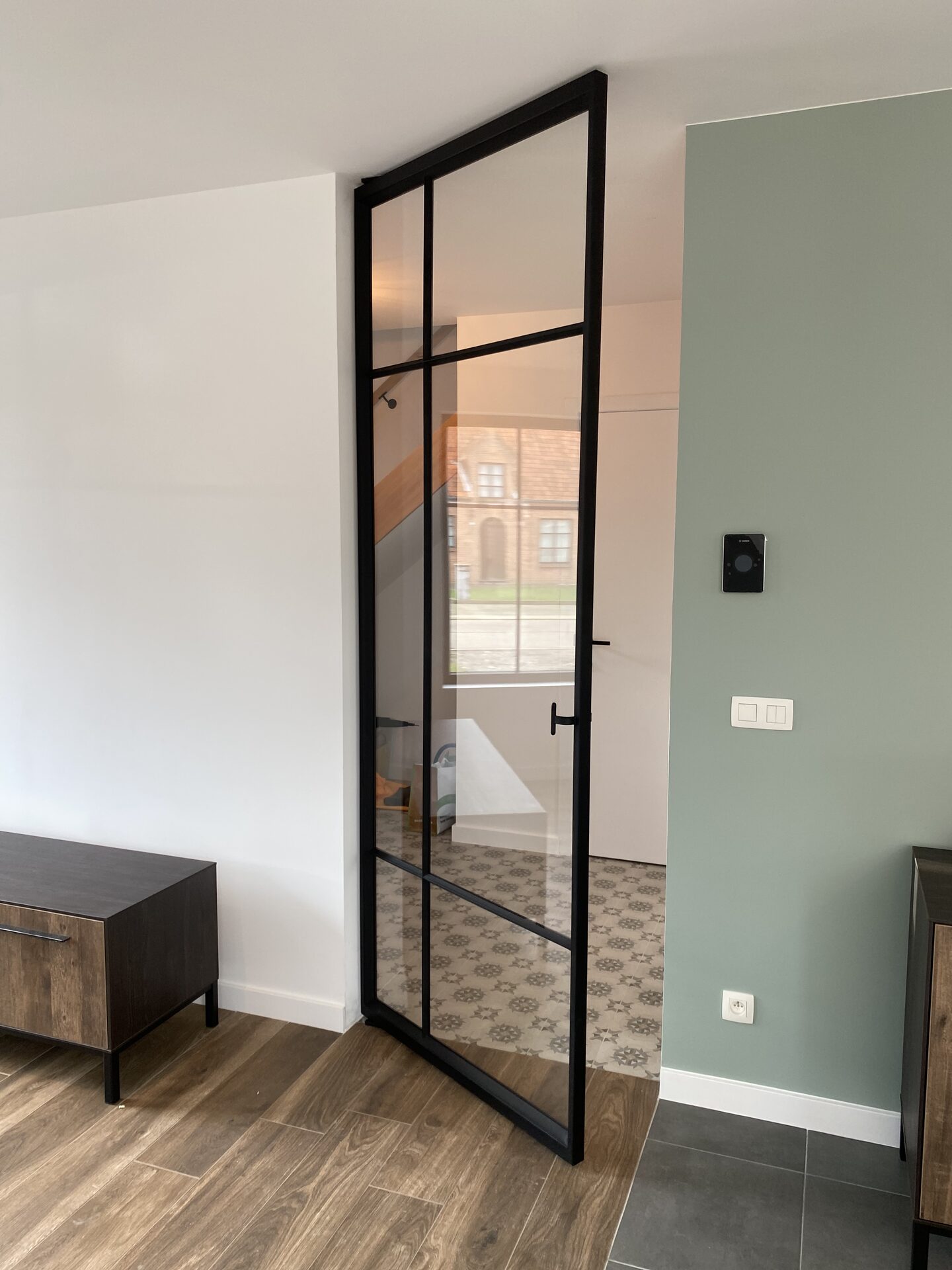 Stalen deur design